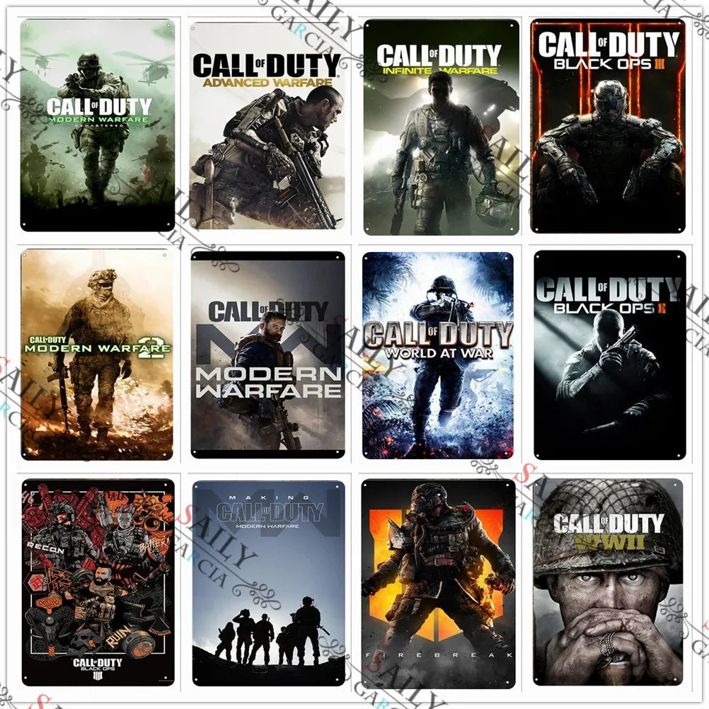Call of Duty Metal Posters