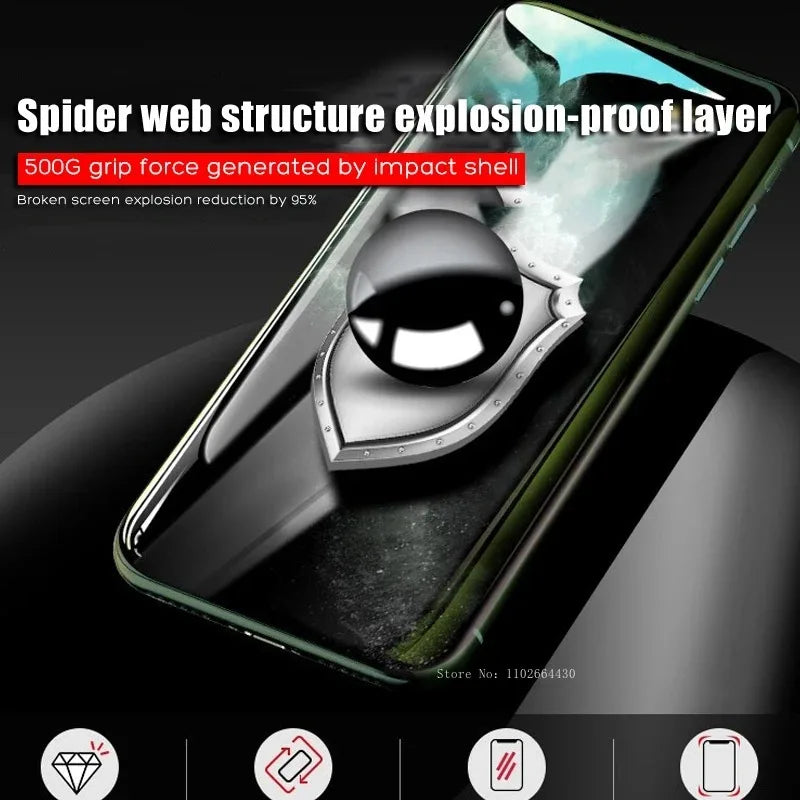 4 in 1 Anti-Spy Glass For iPhone Privacy Screen Protector
