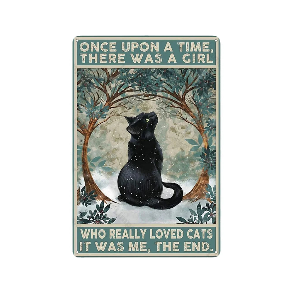 Comical Vintage style animal with quotes Metal Posters