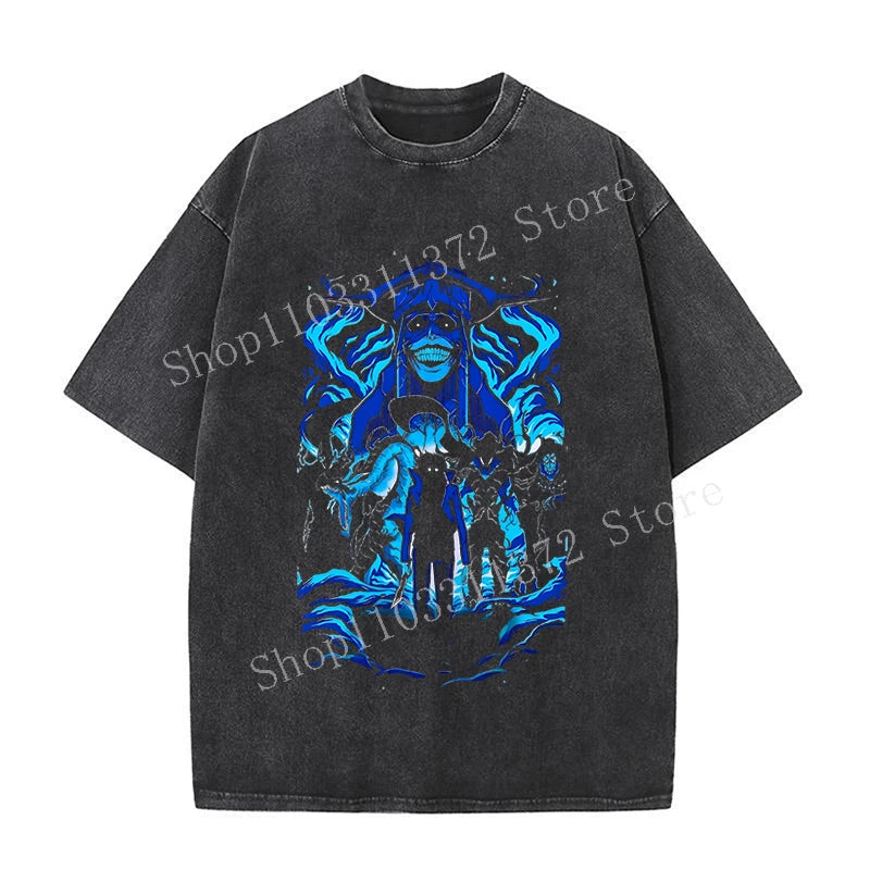 Solo Leveling Men's Washed Vintage T-Shirts