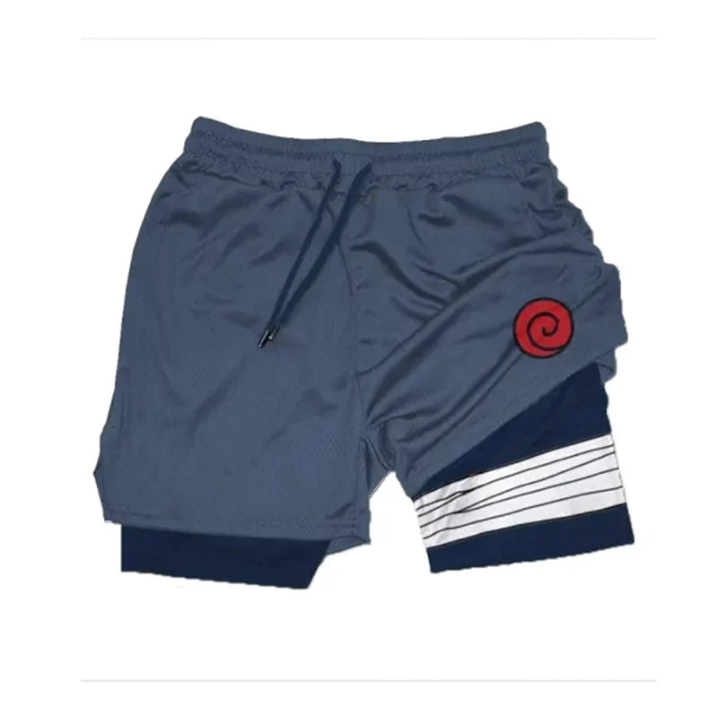 Anime Running Workout Mesh Performance Shorts