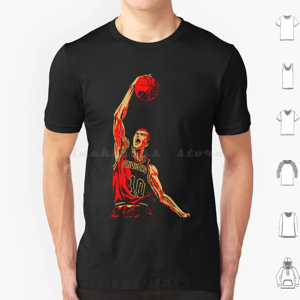 Retro Vintage Sakuragi Slam Sports T Shirt