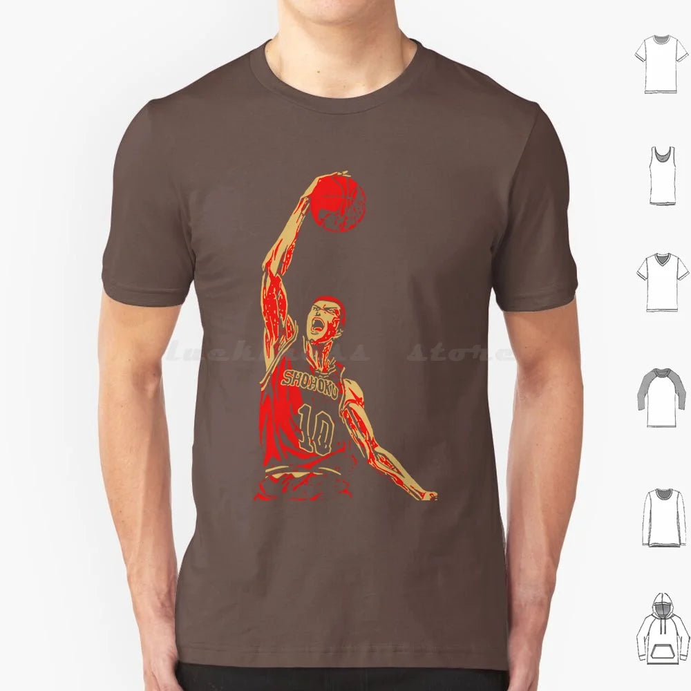Retro Vintage Sakuragi Slam Sports T Shirt