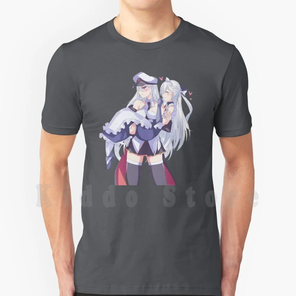 Laffey & Belfast-Azur Lane T Shirt Print Cool Tee