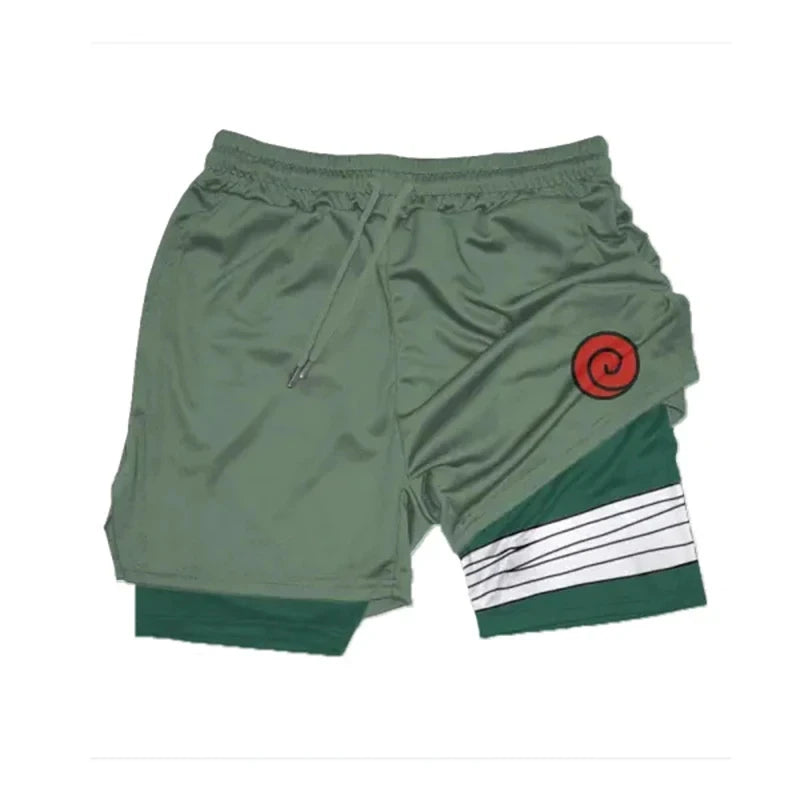 Anime Running Workout Mesh Performance Shorts
