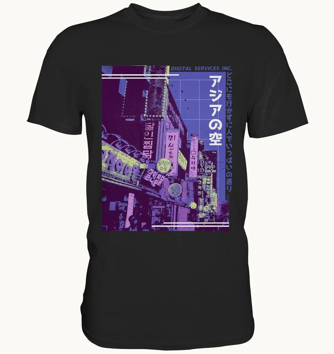 Asian Street Vaporwave T Shirt Aesthetic Anime Meme Kyoto