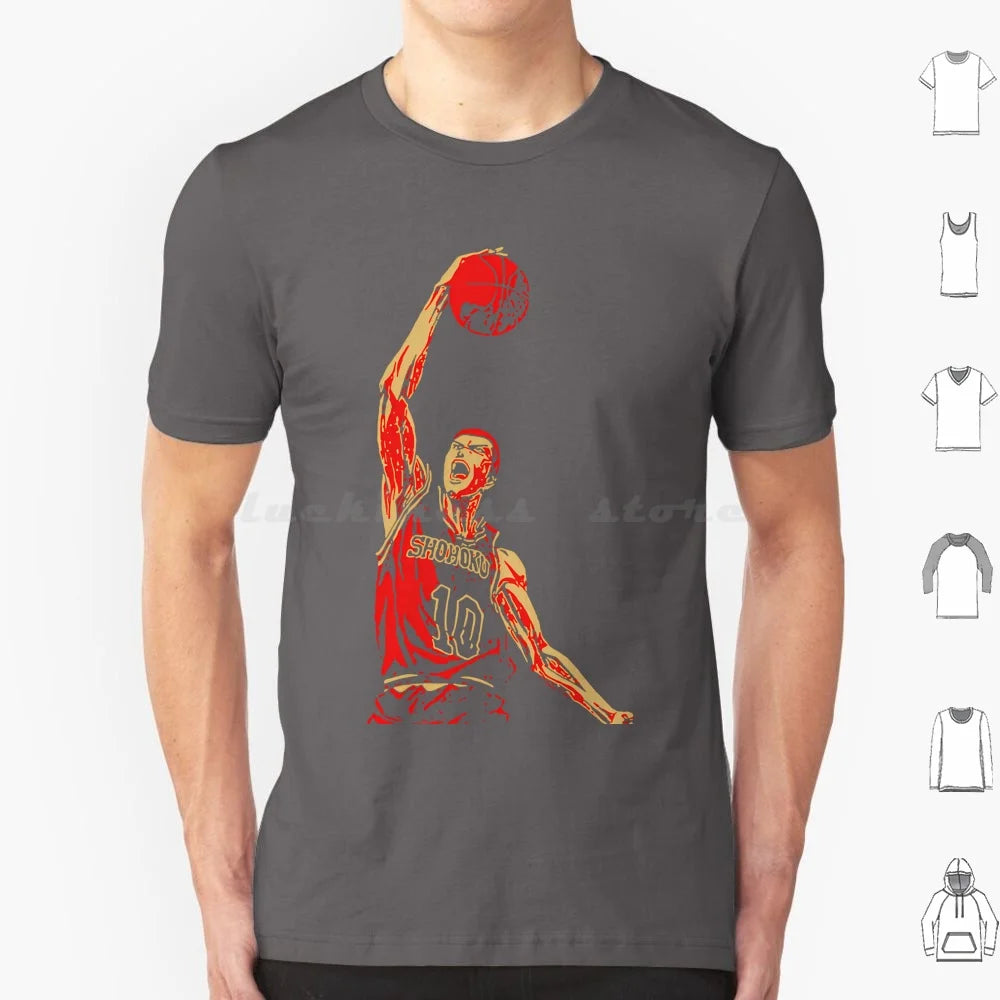 Retro Vintage Sakuragi Slam Sports T Shirt