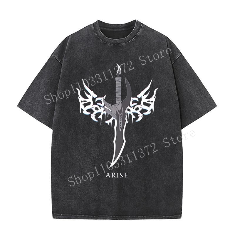 Solo Leveling Men's Washed Vintage T-Shirts