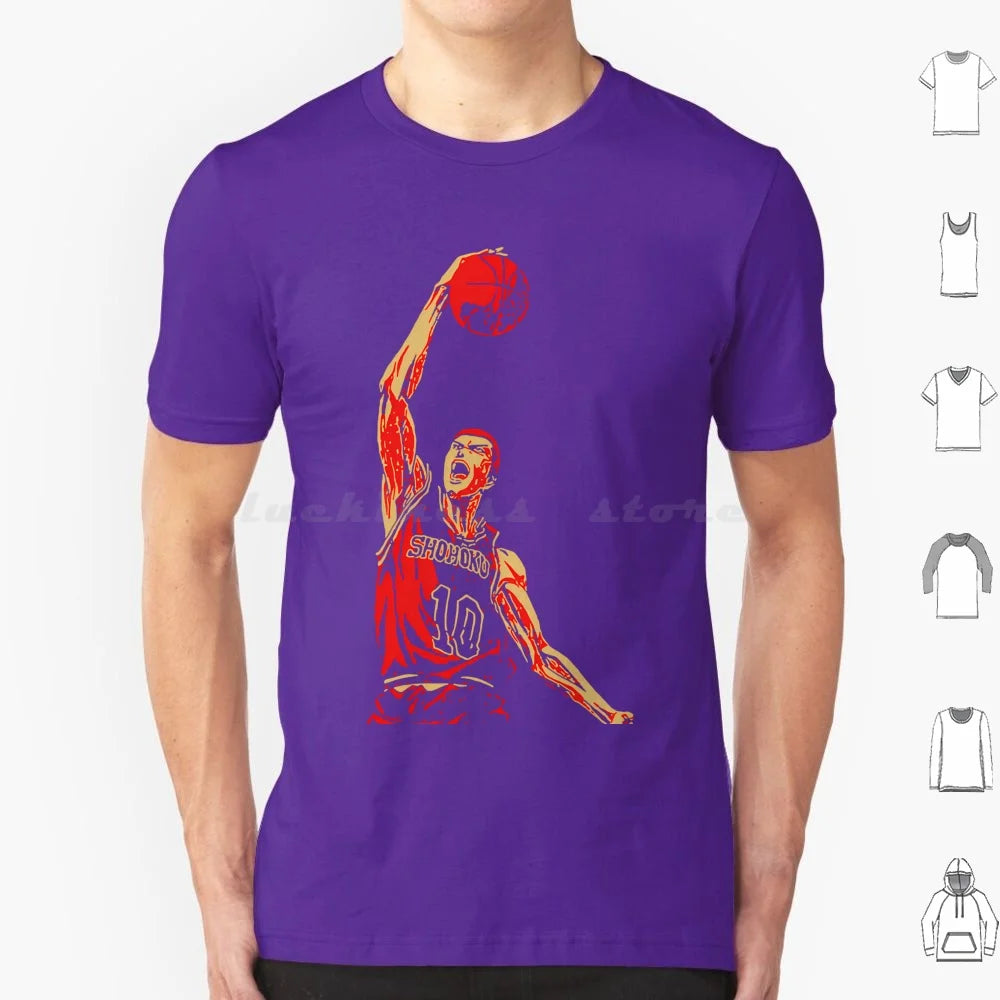 Retro Vintage Sakuragi Slam Sports T Shirt