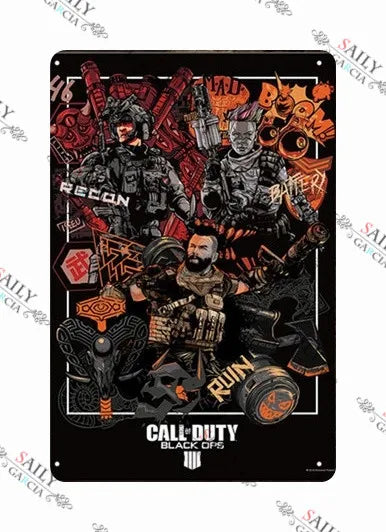 Call of Duty Metal Posters