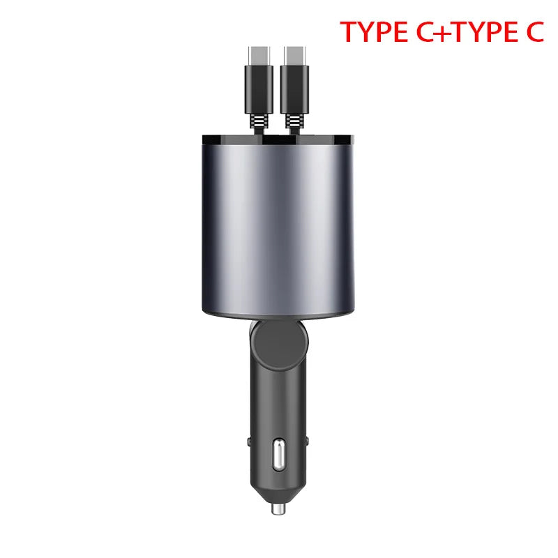4 In 1 Android/Apple Charger With Retractable Cable 100W