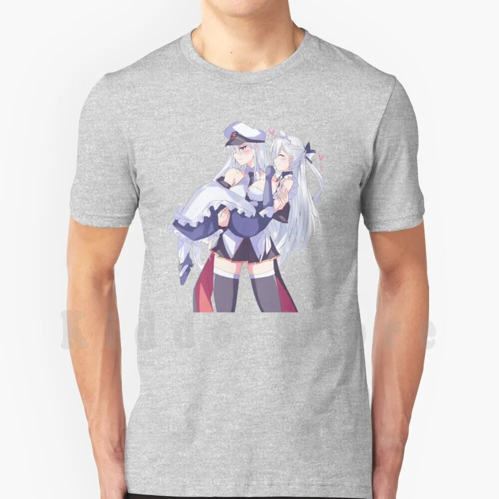 Laffey & Belfast-Azur Lane T Shirt Print Cool Tee