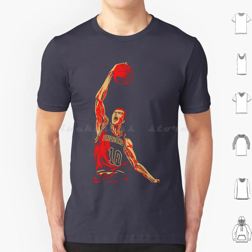 Retro Vintage Sakuragi Slam Sports T Shirt