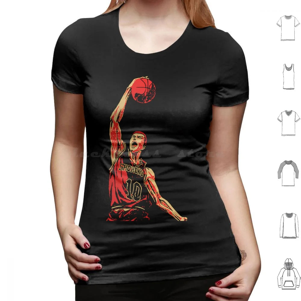 Retro Vintage Sakuragi Slam Sports T Shirt