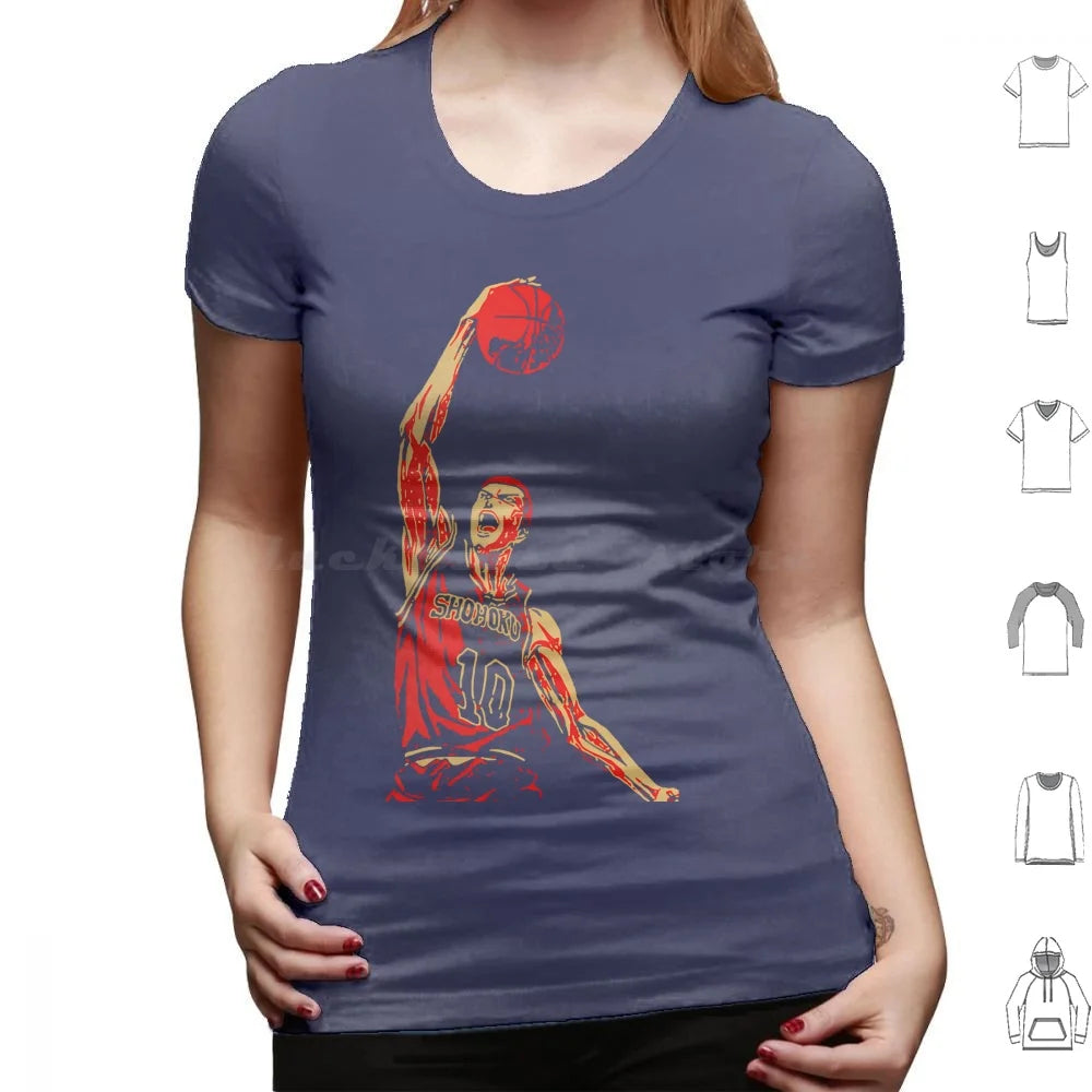 Retro Vintage Sakuragi Slam Sports T Shirt