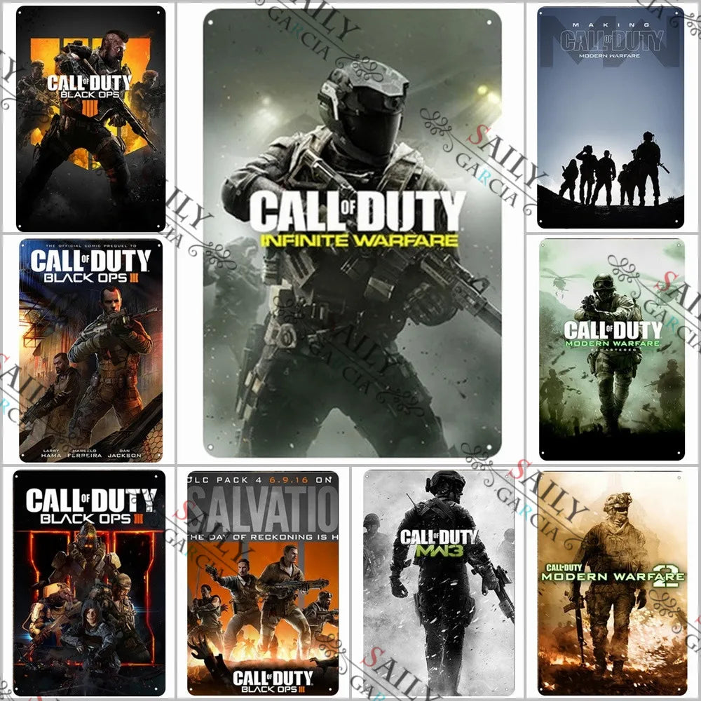 Call of Duty Metal Posters