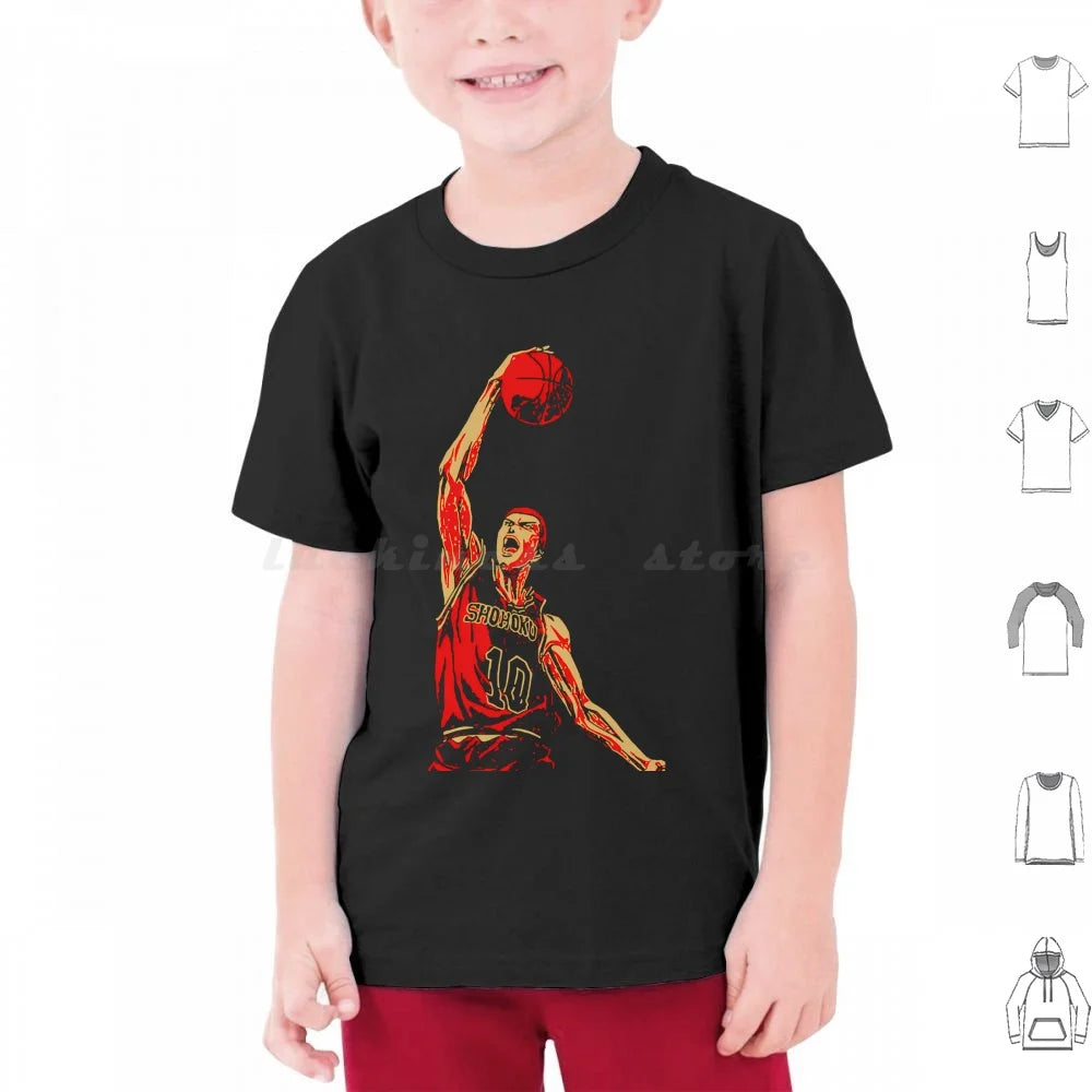 Retro Vintage Sakuragi Slam Sports T Shirt