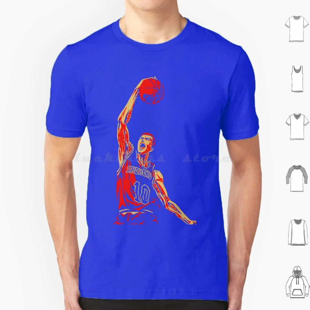 Retro Vintage Sakuragi Slam Sports T Shirt