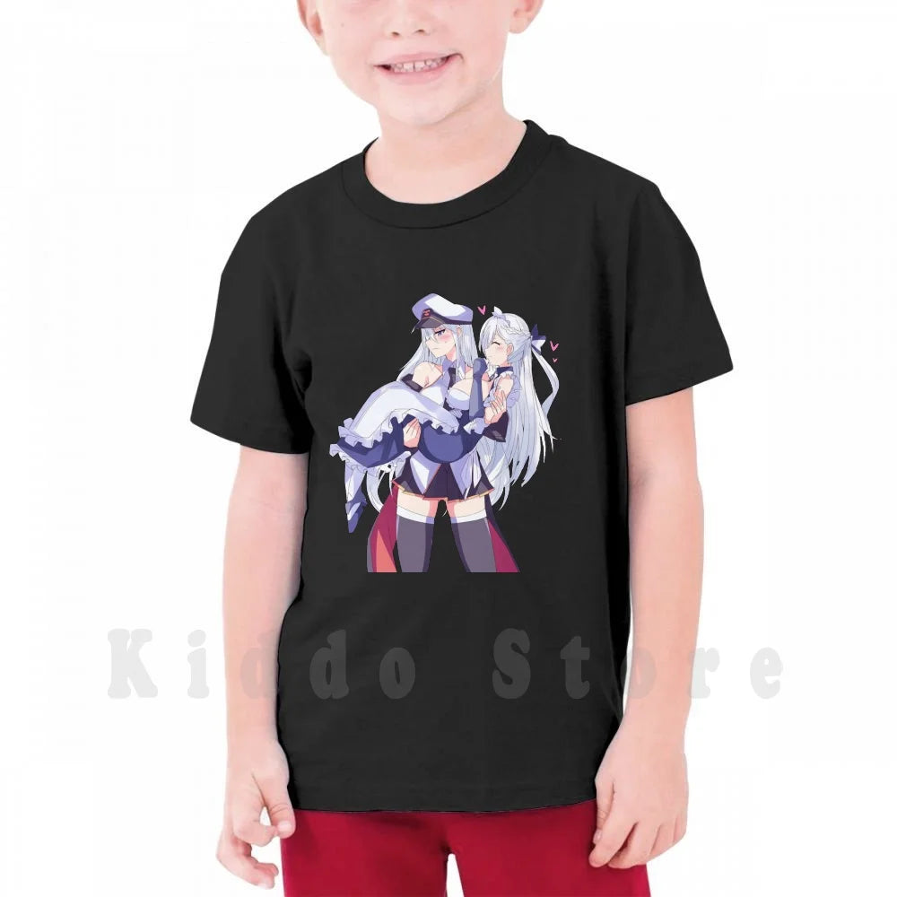 Laffey & Belfast-Azur Lane T Shirt Print Cool Tee