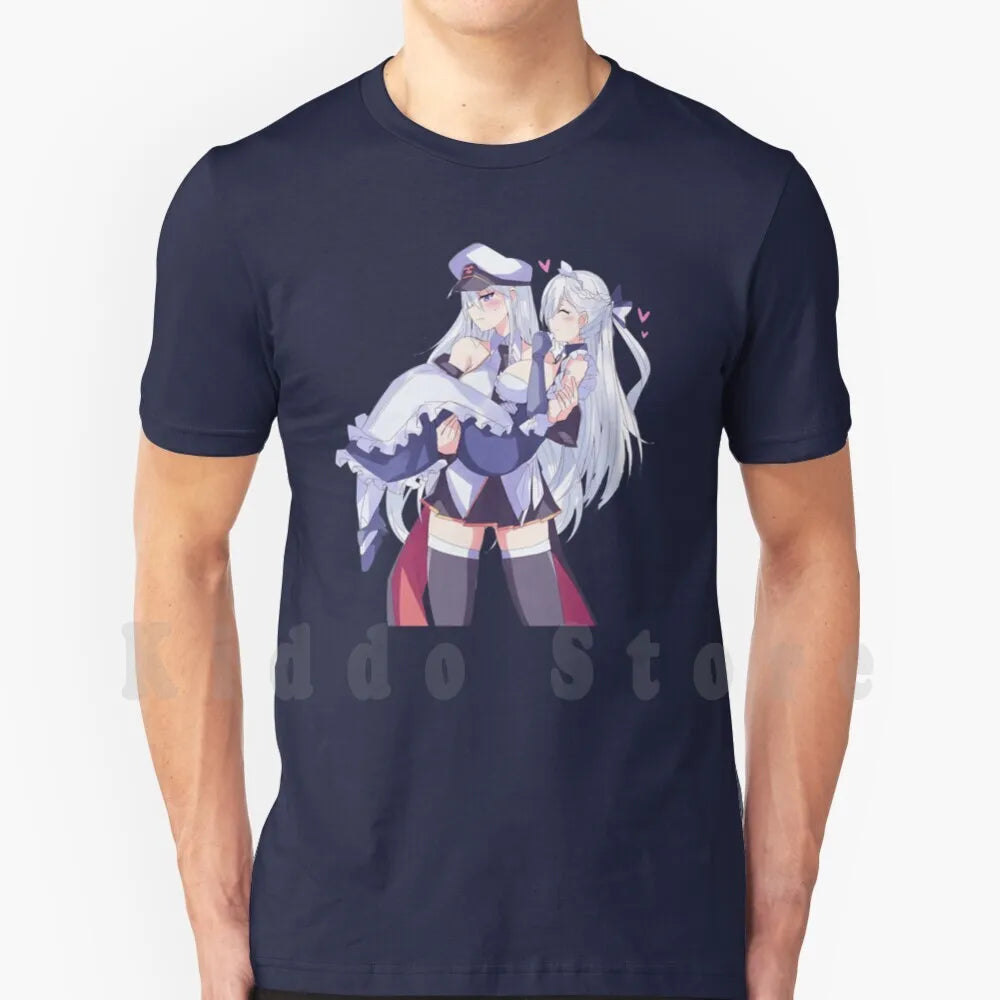 Laffey & Belfast-Azur Lane T Shirt Print Cool Tee