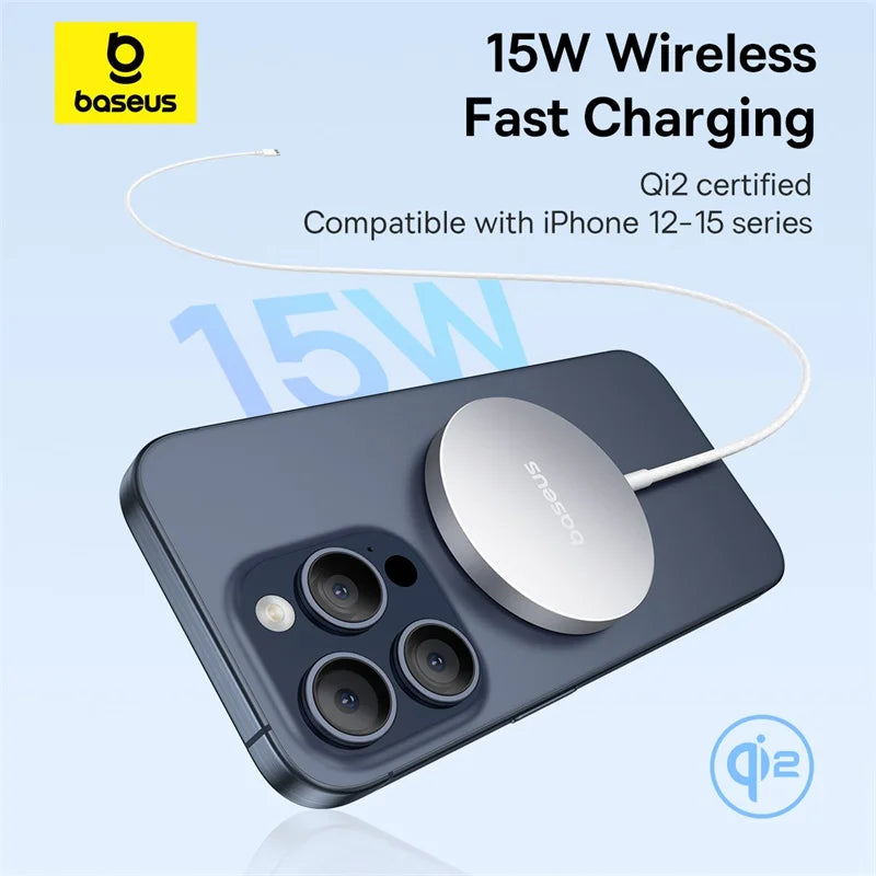 Baseus Qi2 15W Magnetic Wireless Charger Mini