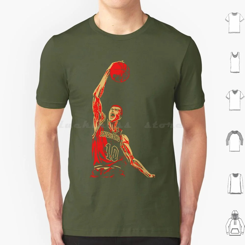 Retro Vintage Sakuragi Slam Sports T Shirt