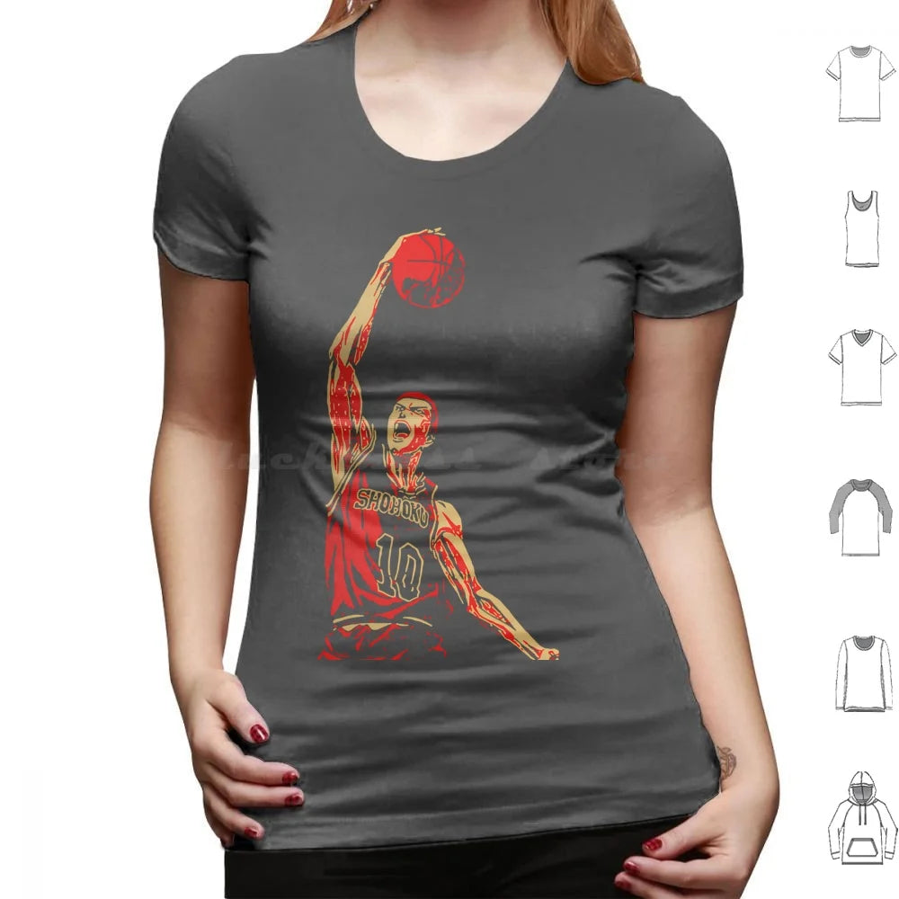 Retro Vintage Sakuragi Slam Sports T Shirt