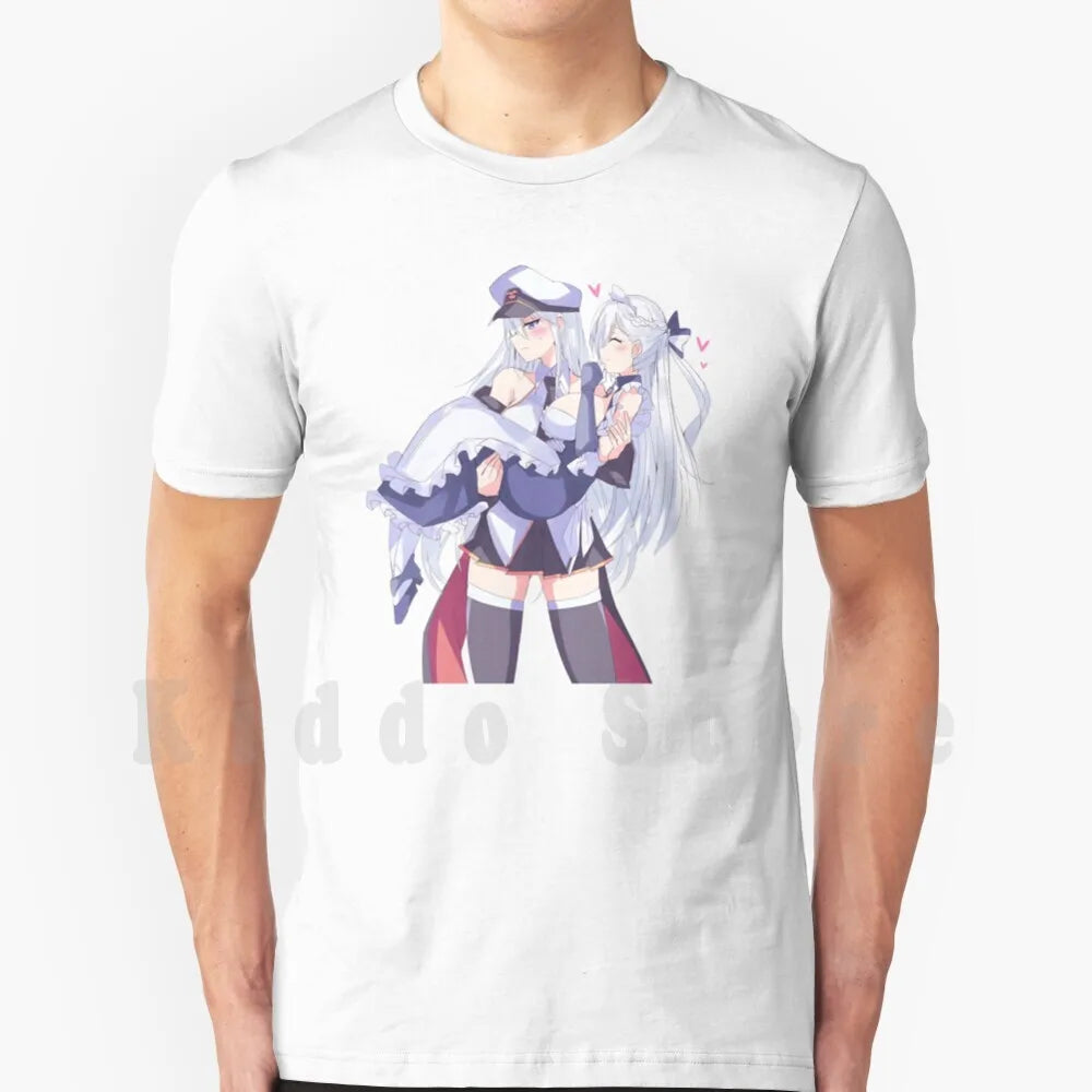 Laffey & Belfast-Azur Lane T Shirt Print Cool Tee