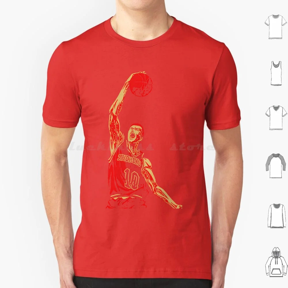 Retro Vintage Sakuragi Slam Sports T Shirt