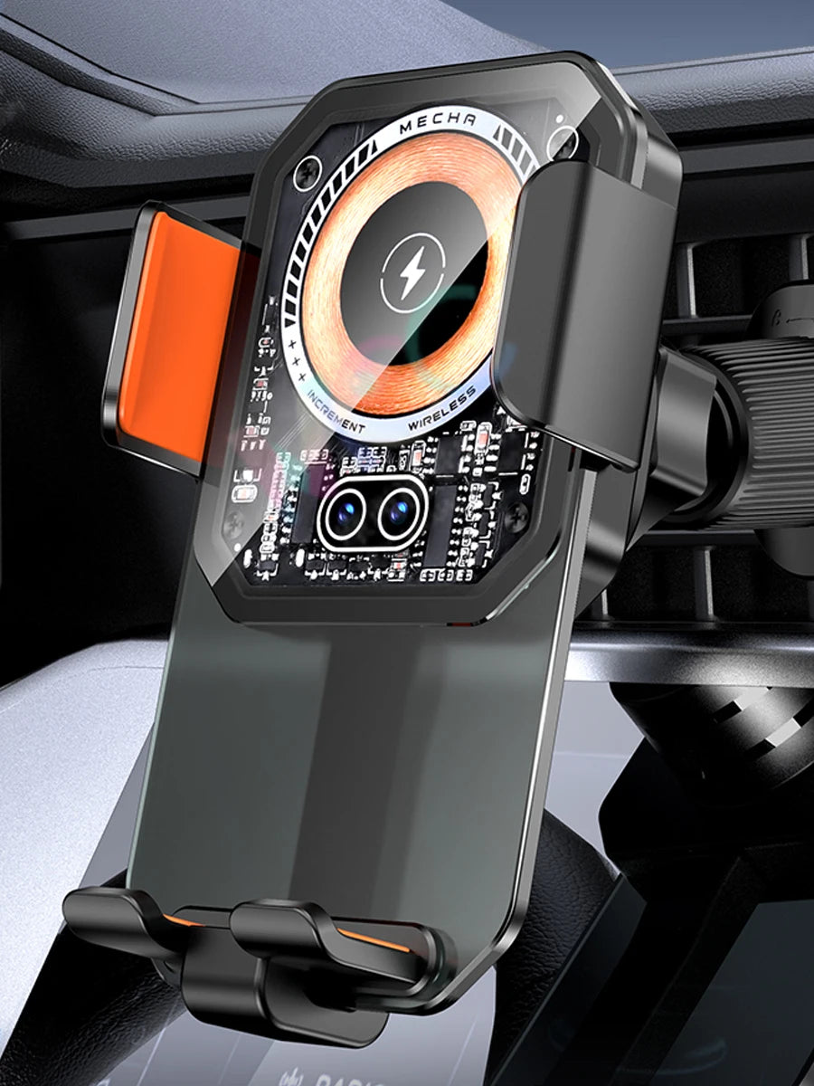 66W Wireless Car Charger For iPhone/Samsung Magnetic