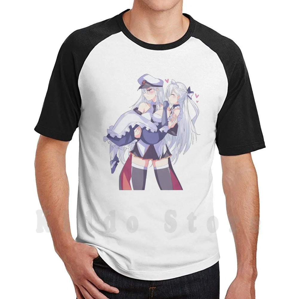Laffey & Belfast-Azur Lane T Shirt Print Cool Tee