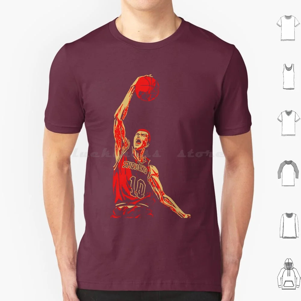 Retro Vintage Sakuragi Slam Sports T Shirt