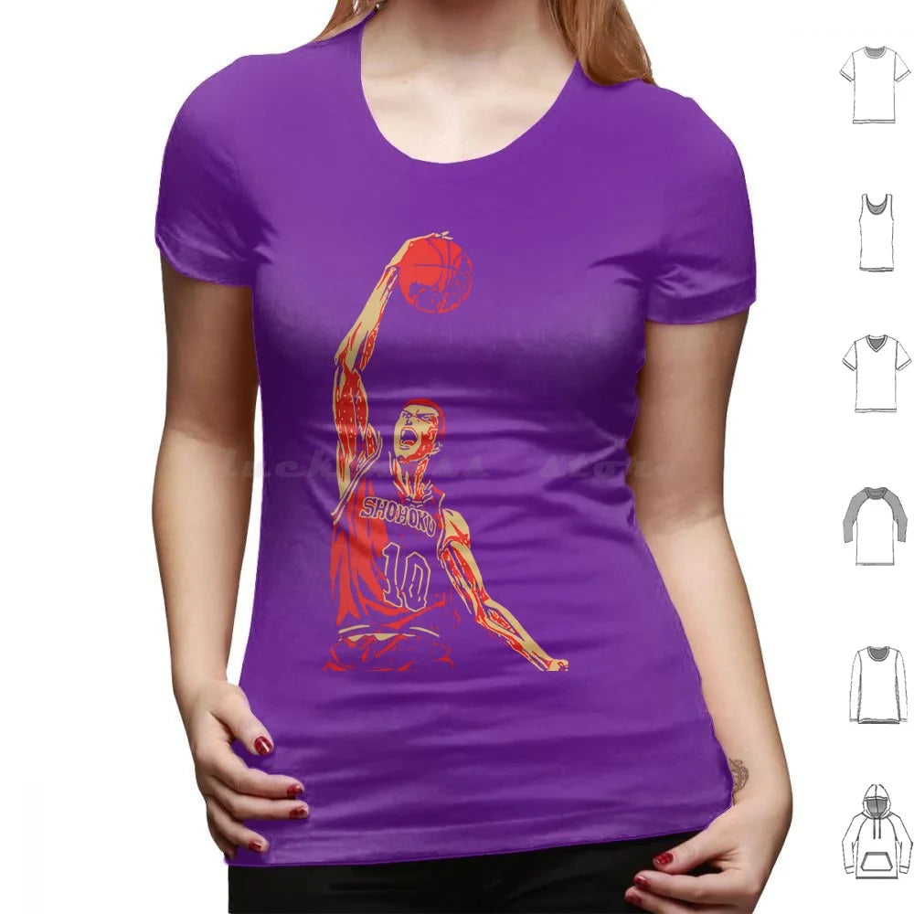 Retro Vintage Sakuragi Slam Sports T Shirt
