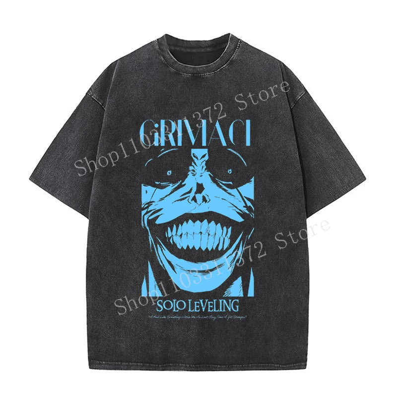 Solo Leveling Men's Washed Vintage T-Shirts